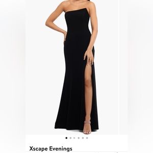 Xscape Evenings Strapless Scuba Crepe Mermaid Gown